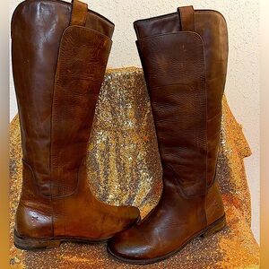 Frye Paige Tall Riding Boots Brown 8 1/2 B Women’s - Near Perfect Condition